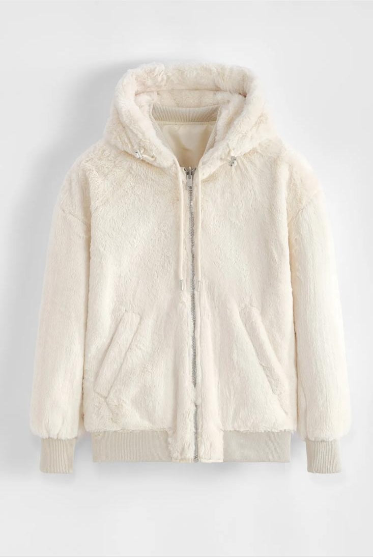 2-IN-1 WENDE- BOMBERJACKE MIT FELL