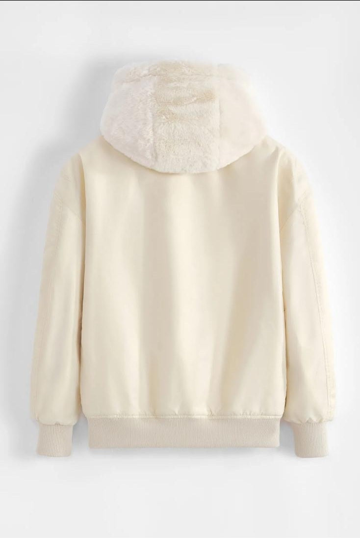 2-IN-1 WENDE- BOMBERJACKE MIT FELL